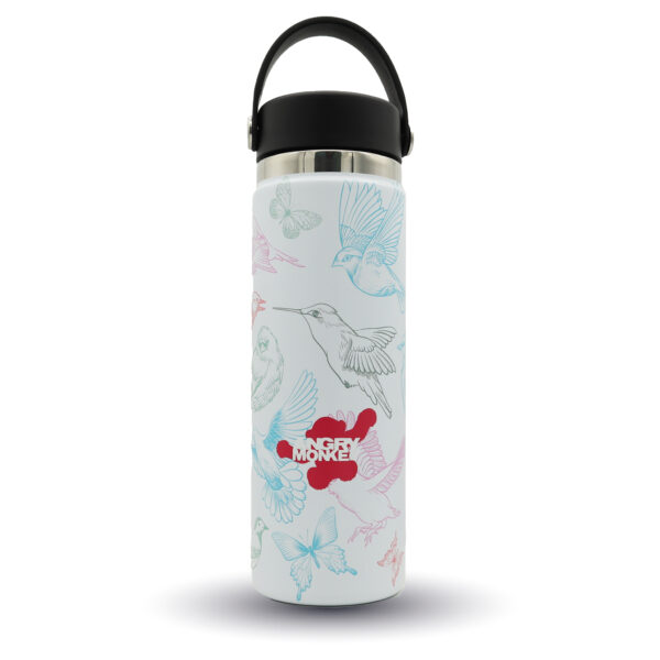Angry Monkey insulated bottle – keeps drinks hot or cold for hours.