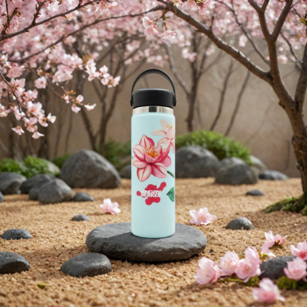 Angry Monkey insulated bottle – keeps drinks hot or cold for hours.