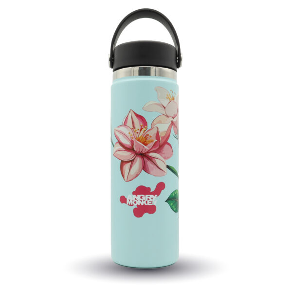 Angry Monkey insulated bottle – keeps drinks hot or cold for hours.