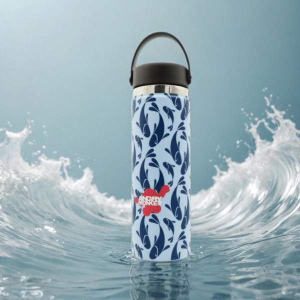 Angry Monkey insulated bottle – keeps drinks hot or cold for hours.