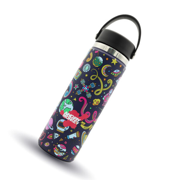 Angry Monkey insulated bottle – keeps drinks hot or cold for hours.