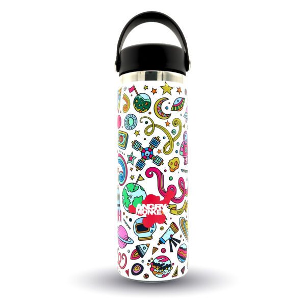 Angry Monkey insulated bottle – keeps drinks hot or cold for hours.