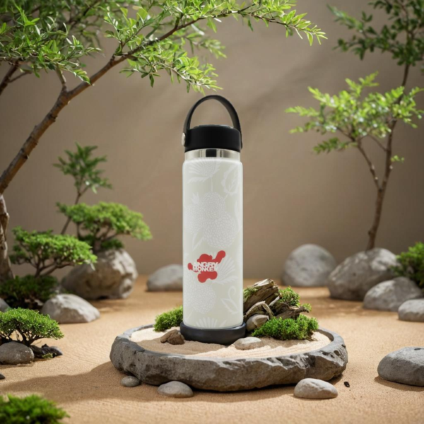 Angry Monkey insulated bottle – keeps drinks hot or cold for hours.