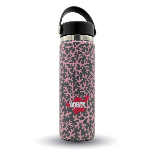 Angry Monkey insulated bottle – keeps drinks hot or cold for hours.