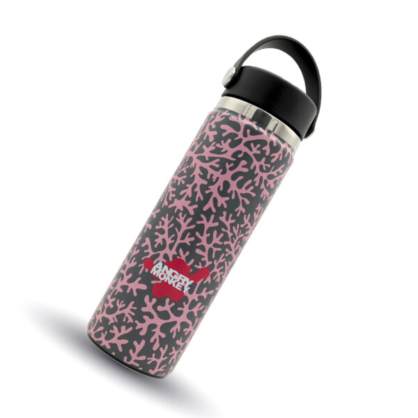 Angry Monkey insulated bottle – keeps drinks hot or cold for hours.
