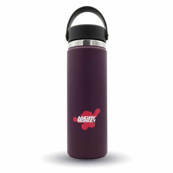 Angry Monkey insulated bottle – keeps drinks hot or cold for hours.