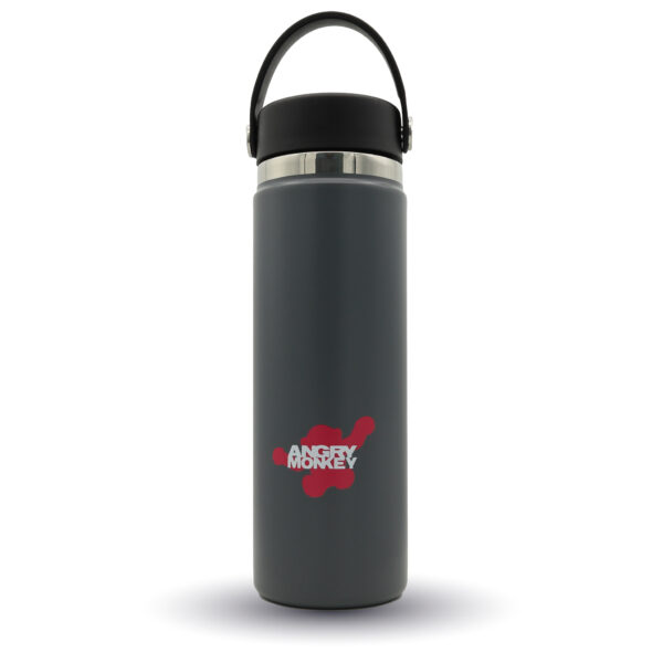 Angry Monkey insulated bottle – keeps drinks hot or cold for hours.