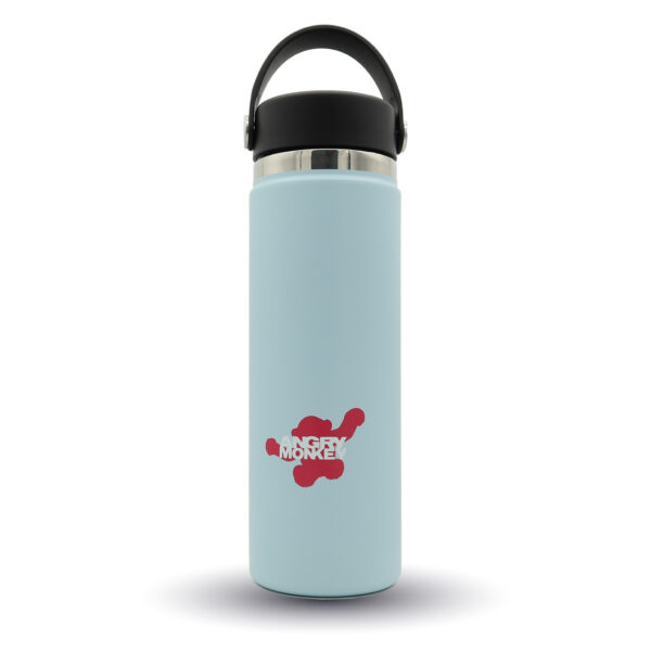 Angry Monkey insulated bottle – keeps drinks hot or cold for hours.