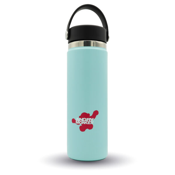 Angry Monkey insulated bottle – keeps drinks hot or cold for hours.