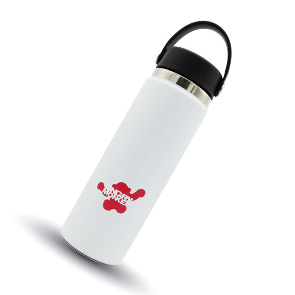 Angry Monkey insulated bottle – keeps drinks hot or cold for hours.