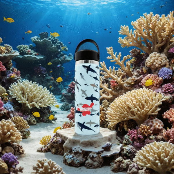 Angry Monkey insulated bottle – keeps drinks hot or cold for hours.