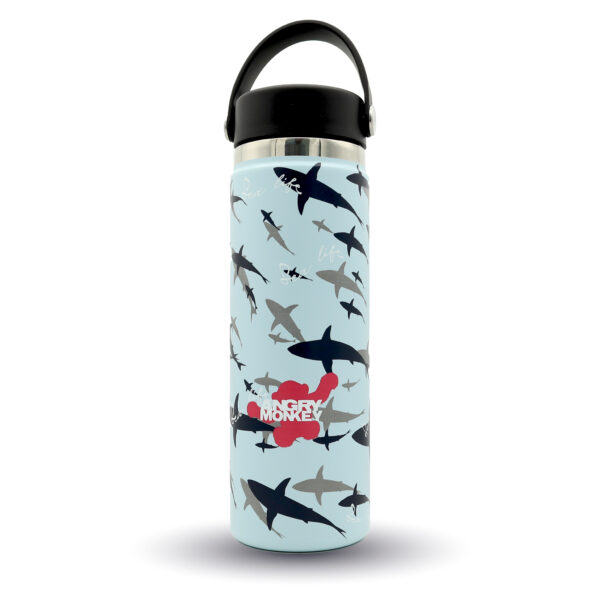 Angry Monkey insulated bottle – keeps drinks hot or cold for hours.
