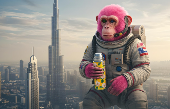 Angry Monkey insulated bottle – keeps drinks hot or cold for hours.