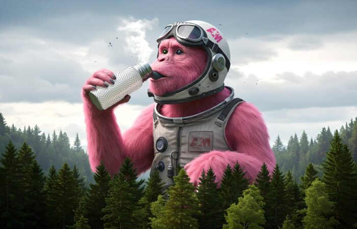 Angry Monkey insulated bottle – keeps drinks hot or cold for hours.