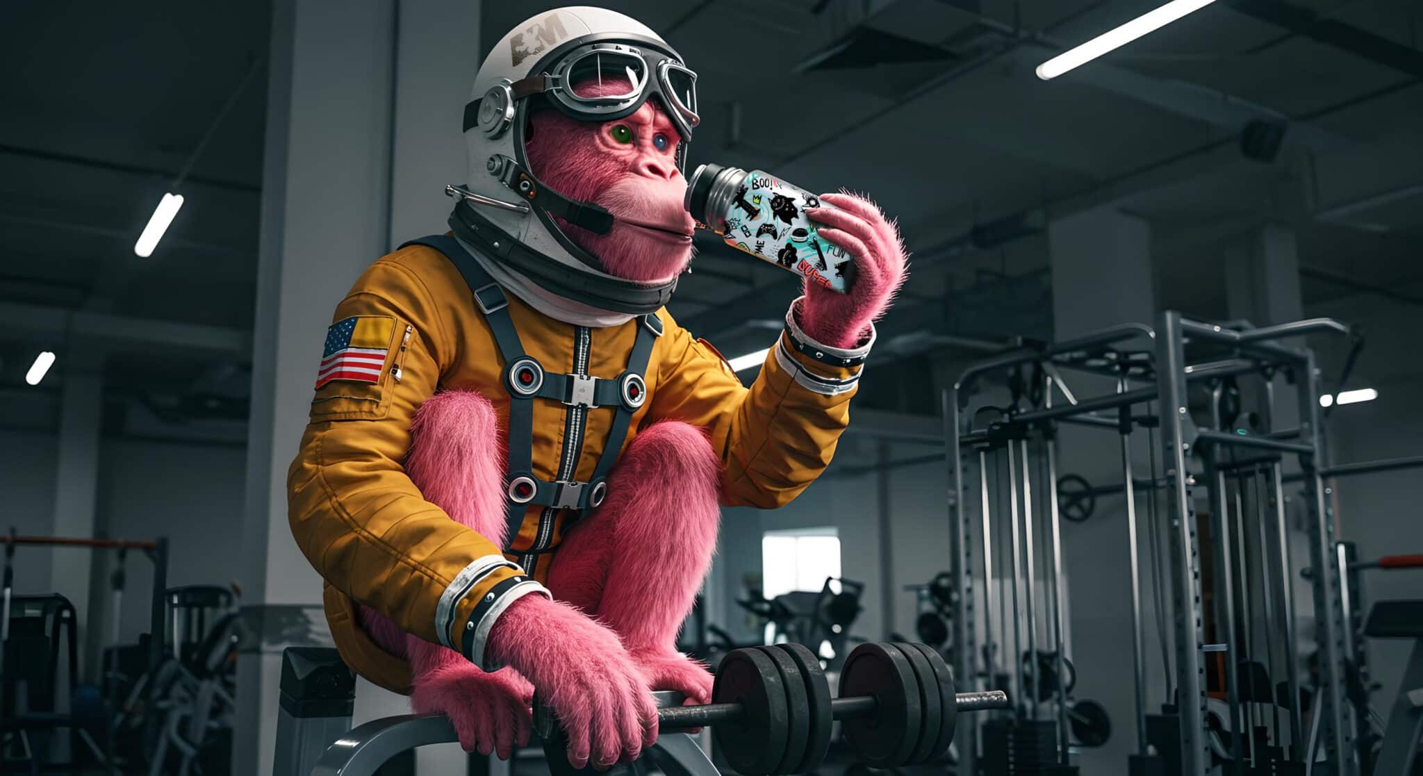 Angry Monkey insulated bottle – keeps drinks hot or cold for hours.