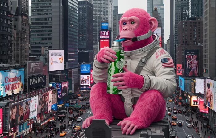 Angry Monkey insulated bottle – keeps drinks hot or cold for hours.