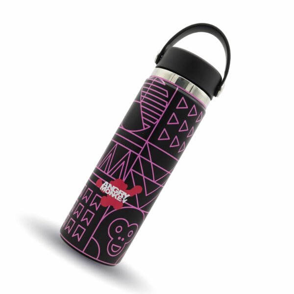 Angry Monkey insulated bottle – keeps drinks hot or cold for hours.
