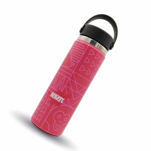 Angry Monkey insulated bottle – keeps drinks hot or cold for hours.