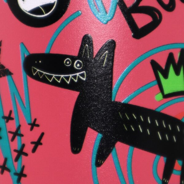 Angry Monkey insulated bottle – keeps drinks hot or cold for hours.