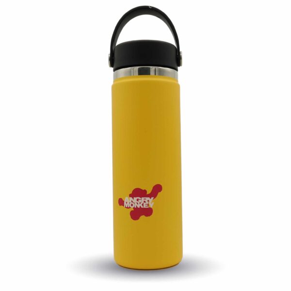 Angry Monkey insulated bottle – keeps drinks hot or cold for hours.