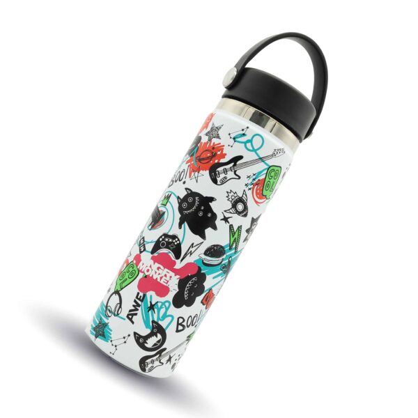Angry Monkey insulated bottle – keeps drinks hot or cold for hours.